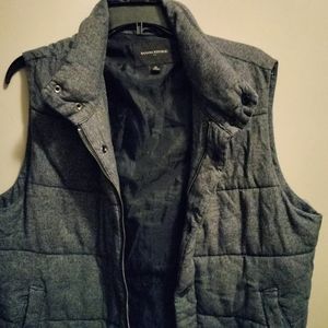Stylish Banana Republic Blue Gray Winter Vest Men Original